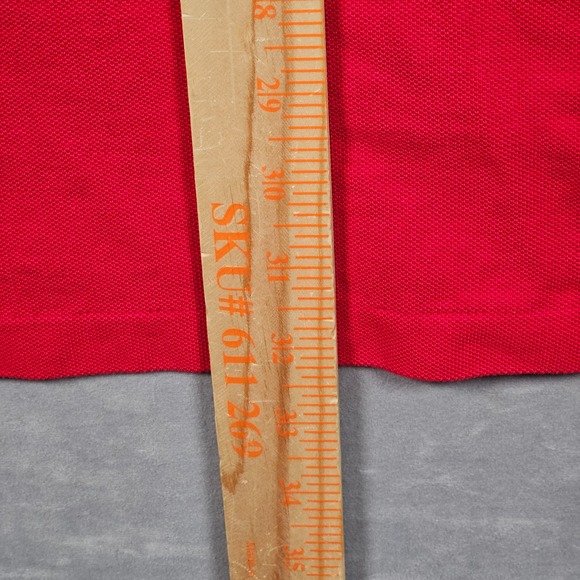 Polo Ralph Lauren Polo Shirt Mens XLT Red Long Sleeve Cotton Casual Pony Logo - Picture 6 of 9